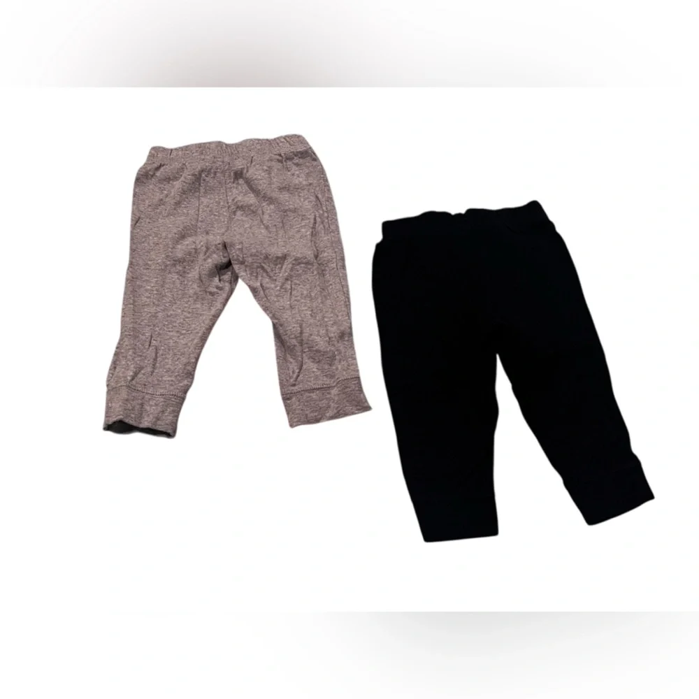 3/$20 Set of 2 Black and Gray Joggers- Size 12M